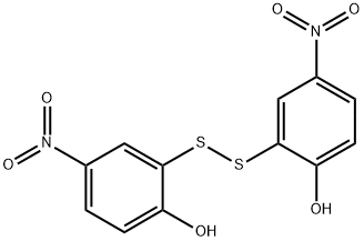 2,2'-disulfanediylbis(4-nitrophenol) 结构式