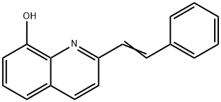 8-Quinolinol, 2-(2-phenylethenyl)-,37543-75-2,结构式