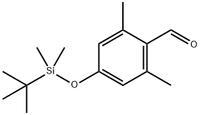 Benzaldehyde, 4-[[(1,1-dimethylethyl)dimethylsilyl]oxy]-2,6-dimethyl- Struktur