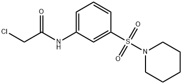 2-氯-N-(3-(哌啶-1-基磺酰基)苯基)乙酰胺 结构式