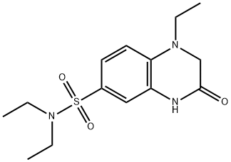 N,N,1-triethyl-3-oxo-1,2,3,4-tetrahydroquinoxaline-6-sulfonamide 化学構造式