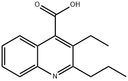 3-乙基-2-丙基喹啉-4-羧酸,380346-48-5,结构式