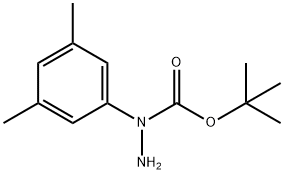Hydrazinecarboxylic acid, 1-(3,5-dimethylphenyl)-, 1,1-dimethylethyl ester Struktur