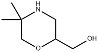 2-Morpholinemethanol, 5,5-dimethyl- Structure