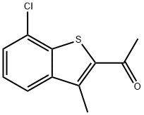 Ethanone, 1-(7-chloro-3-methylbenzo[b]thien-2-yl)- 化学構造式