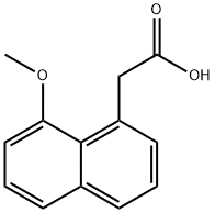 1-Naphthaleneacetic acid, 8-methoxy-,3812-98-4,结构式