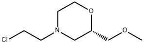 Morpholine, 4-(2-chloroethyl)-2-(methoxymethyl)-, (2S)- 化学構造式