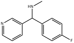 [(4-fluorophenyl)(pyridin-3-yl)methyl](methyl)amine Structure