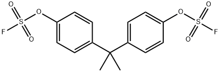 Fluorosulfuric acid, (1-methylethylidene)di-4,1-phenylene ester Struktur