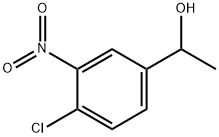 1-(4-chloro-3-nitrophenyl)ethan-1-ol Struktur