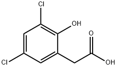 Benzeneacetic acid, 3,5-dichloro-2-hydroxy- Struktur