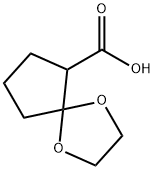 1,4-dioxaspiro[4.4]nonane-6-carboxylic acid Structure