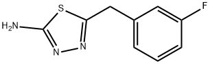 5-[(3-氟苯基)甲基]-1,3,4-噻二唑-2-胺,39181-54-9,结构式