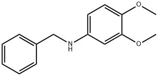 N-苄基-3,4-二甲氧基苯胺,39217-14-6,结构式