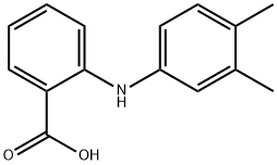 Benzoic acid, 2-[(3,4-dimethylphenyl)amino]- 化学構造式