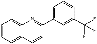 Quinoline, 2-[3-(trifluoromethyl)phenyl]- 结构式