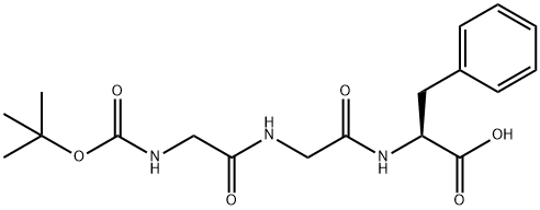 L-Phenylalanine, N-[(1,1-dimethylethoxy)carbonyl]glycylglycyl- Structure