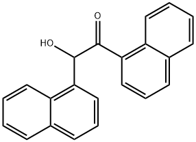 2-hydroxy-1,2-di(naphthalen-1-yl)ethanone Struktur