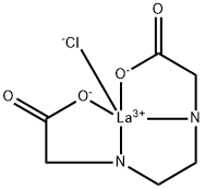 Lanthanum,chloro[[N,N'-1,2-ethanediylbis[glycinato]](2-)-N,N',O,O']-(9CI) 化学構造式