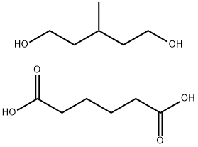 己二酸与3-甲基-1,5-戊二醇的聚合物, 39751-34-3, 结构式