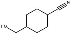 4-(hydroxymethyl)cyclohexane-1-carbonitrile Struktur