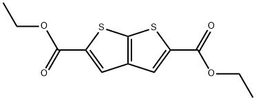 Thieno[2,3-b]thiophene-2,5-dicarboxylic acid, 2,5-diethyl ester Struktur