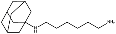 {N}-1-adamantylhexane-1,6-diamine 化学構造式