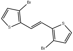 Thiophene, 2,2'-(1,2-ethenediyl)bis[3-bromo-, (E)- (9CI) Structure