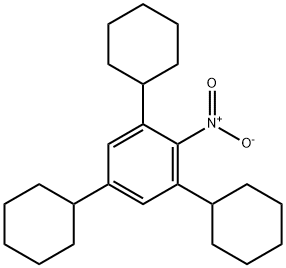 Benzene, 1,3,5-tricyclohexyl-2-nitro- Structure