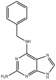 6-N-benzyl-7H-purine-2,6-diamine Struktur