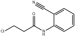 3-氯-N-(2-氰基苯基)丙酰胺 结构式