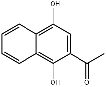 Ethanone, 1-(1,4-dihydroxy-2-naphthalenyl)- Structure