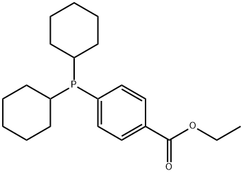 Ethyl 4-dicyclohexylphosphanylbenzoate, 40438-59-3, 结构式