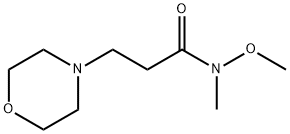 4-Morpholinepropanamide, N-methoxy-N-methyl-,405212-49-9,结构式