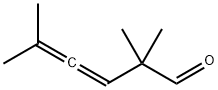 3,4-Hexadienal, 2,2,5-trimethyl- Structure