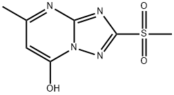 5-甲基-2-(甲磺酰)-[1,2,4]三唑并[1,5-A]嘧啶-7-酚,40775-95-9,结构式