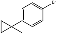 Benzene, 1-bromo-4-(1-methylcyclopropyl)- 化学構造式