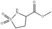 methyl 1,1-dioxo-1lambda6,2-thiazolidine-3-carboxylate Struktur