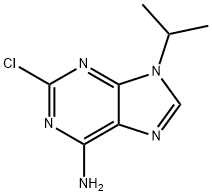 9H-Purin-6-amine, 2-chloro-9-(1-methylethyl)- 化学構造式