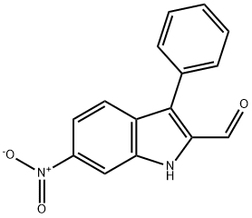 1H-Indole-2-carboxaldehyde, 6-nitro-3-phenyl- 结构式