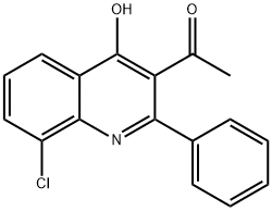 3-acetyl-8-chloro-2-phenylquinolin-4(1H)-one Structure