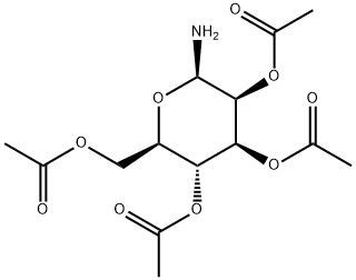 2-O,3-O,4-O,6-O-テトラアセチル-β-D-マンノピラノシルアミン 化学構造式