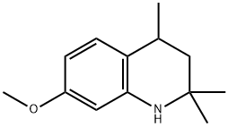 Quinoline, 1,2,3,4-tetrahydro-7-methoxy-2,2,4-trimethyl- Struktur