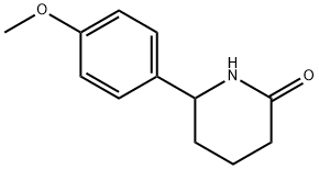 2-Piperidinone, 6-(4-methoxyphenyl)- 化学構造式