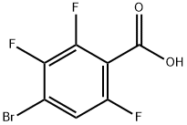 4-Bromo-2,3,6-trifluorobenzoic acid Structure