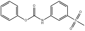 Carbamic acid, N-[3-(methylsulfonyl)phenyl]-, phenyl ester Structure