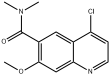 4-Chloro-7-methoxy-N,N-dimethylquinoline-6-carboxamide Struktur