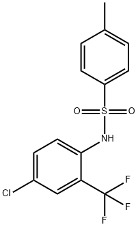 Benzenesulfonamide, N-[4-chloro-2-(trifluoromethyl)phenyl]-4-methyl- Struktur