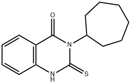 3-cycloheptyl-2-sulfanylidene-1H-quinazolin-4-one Structure