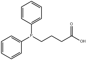 Butanoic acid, 4-(diphenylphosphino)- Struktur